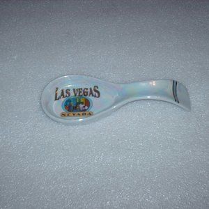 Las Vegas souvenir porcelain spoon rest